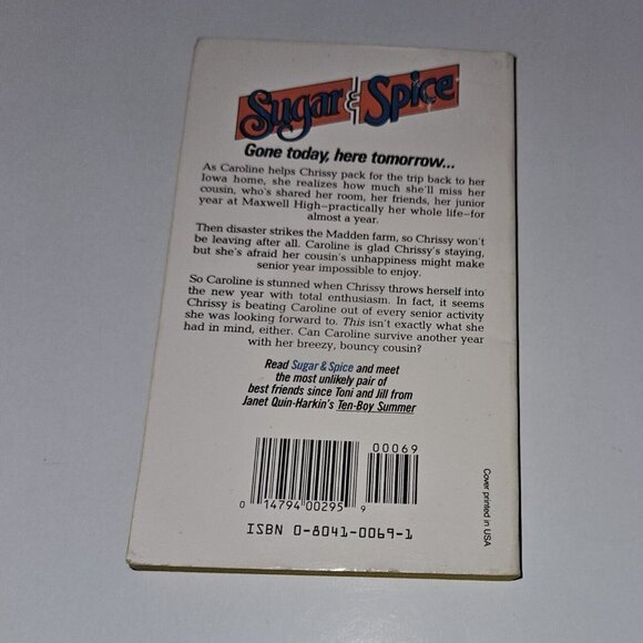 VTG Sugar & Spice #9 Double Take Paperback Book Janet Quin-Harkin 1987 - Picture 3 of 9